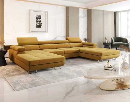 Canapé panoramique en U 7...