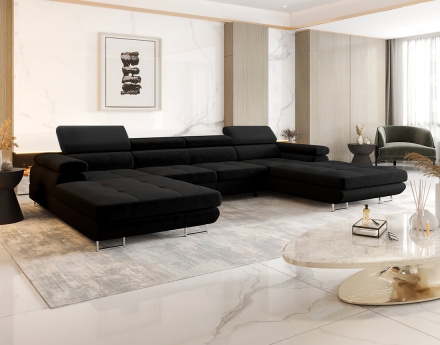 Canapé panoramique en U 7...