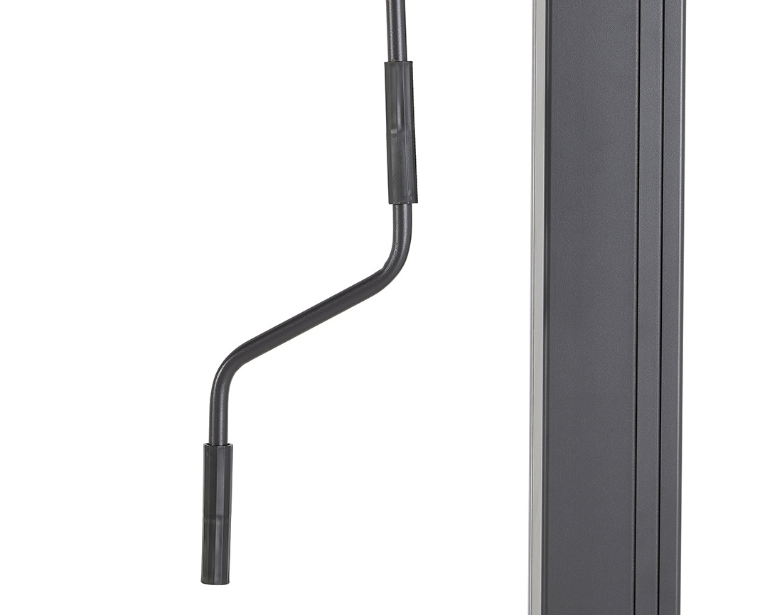 Pergola bioclimatique + store 4m aluminium 4x3m gris anthracite Cherry