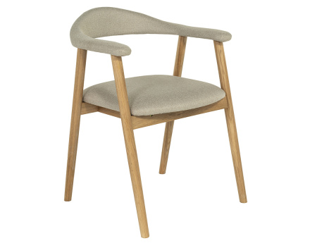 Chaise en chêne massif et...