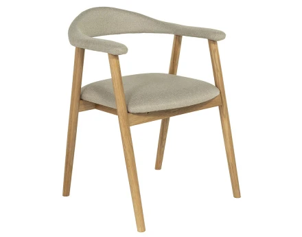 Chaise en chêne massif et...