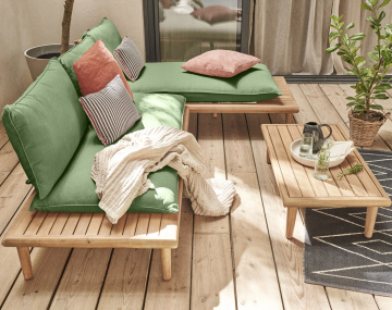 Salon bas de jardin avec...