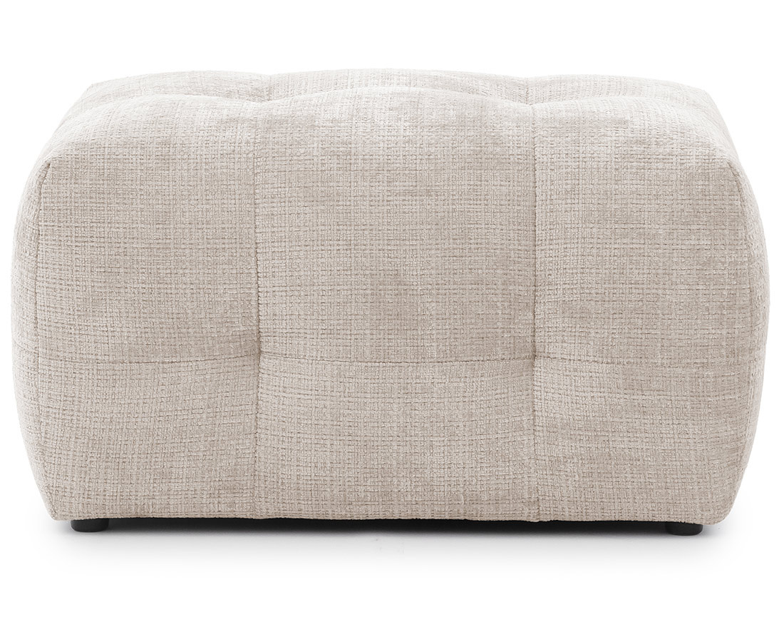 Pouf en velours texturé Diane