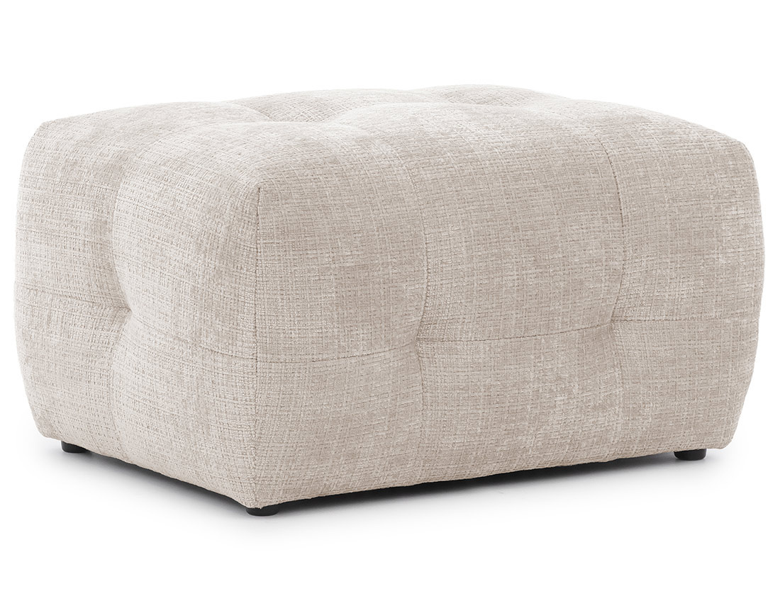 Pouf en velours texturé Diane