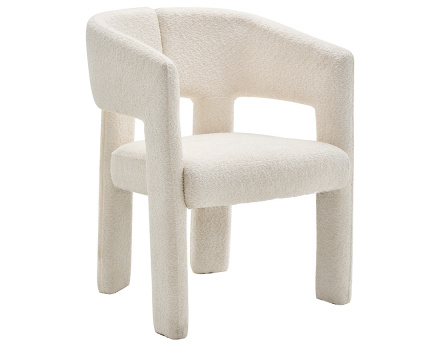 Fauteuil en tissu bouclette...