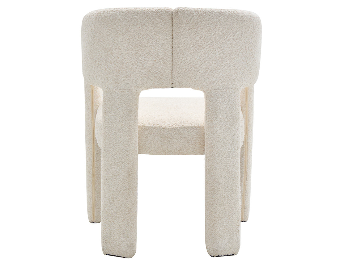 Fauteuil en tissu bouclette Gaspard