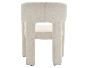 Lot de 2 fauteuils en tissu bouclette Gaspard