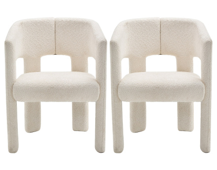 Lot de 2 fauteuils en tissu...