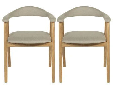 Lot de 2 chaises en chêne...