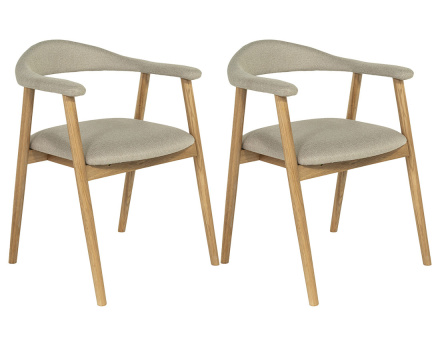 Lot de 2 chaises en chêne...