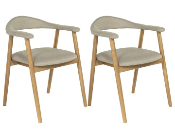 Lot de 2 chaises en chêne...
