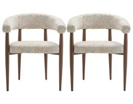 Lot de 2 fauteuils en tissu...