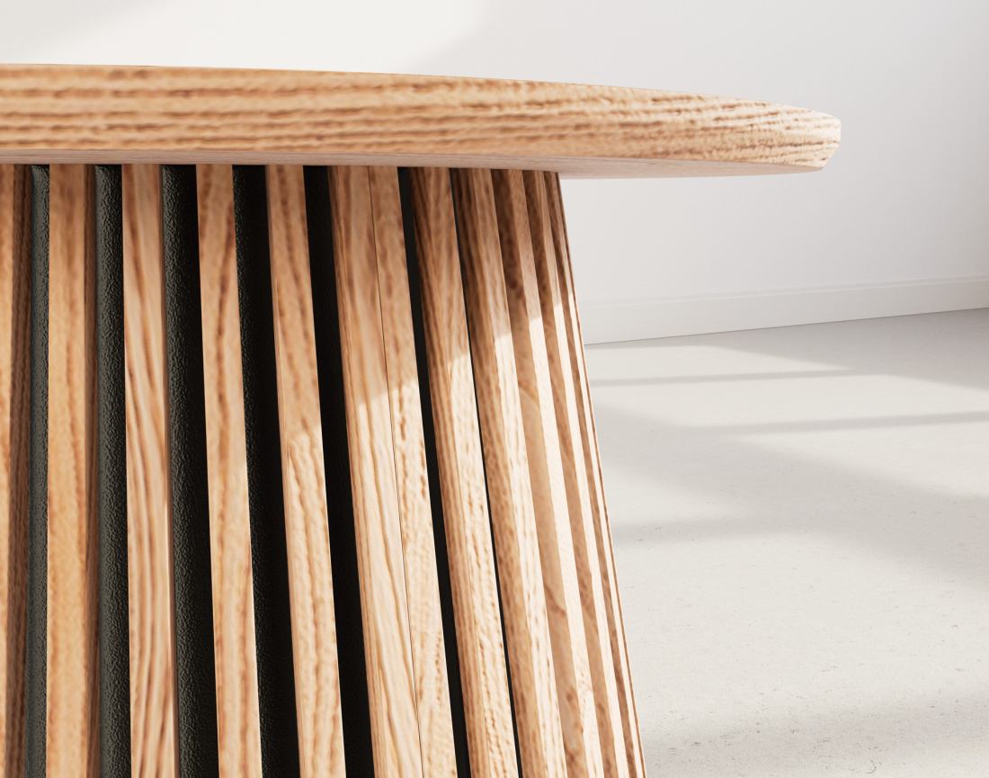 Ensemble table basse et bout de canapé Freya