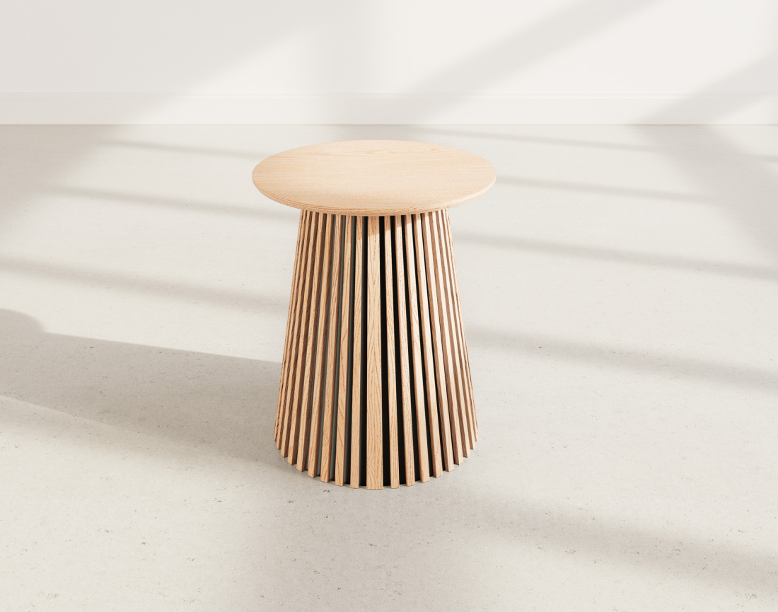 Ensemble table basse et bout de canapé Freya