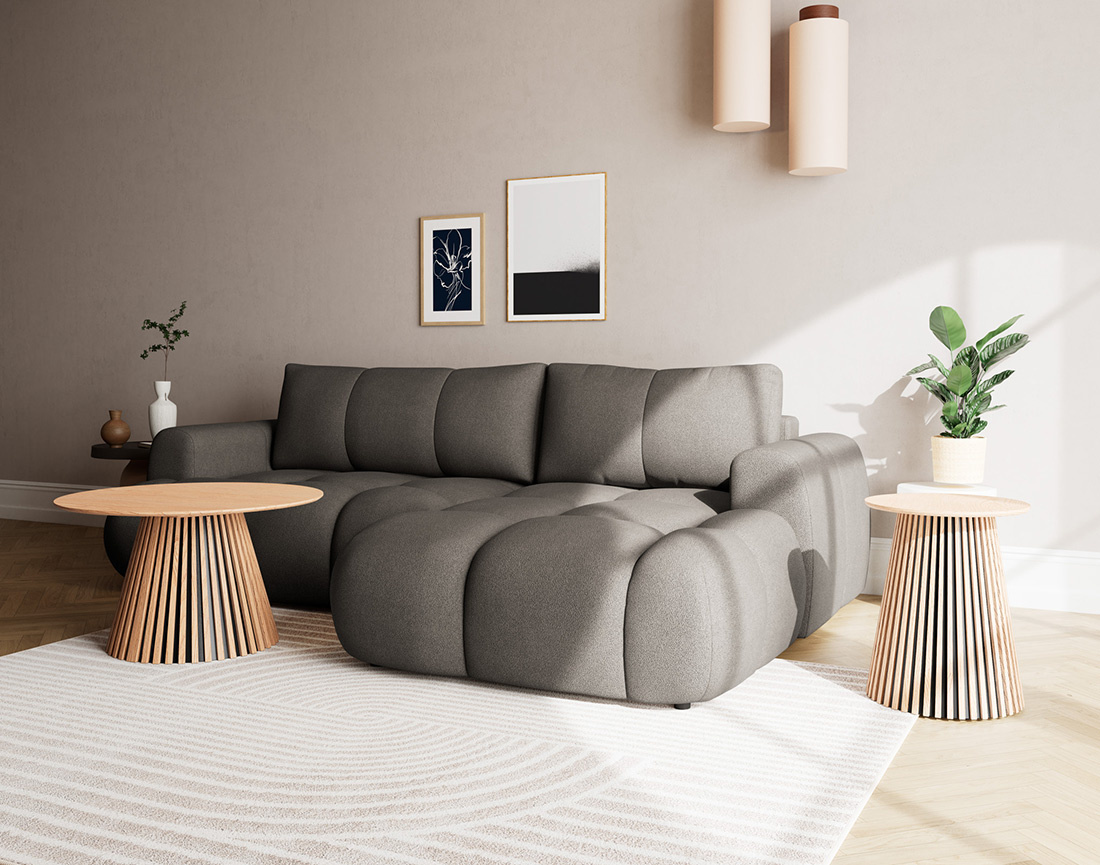 Ensemble table basse et bout de canapé Freya