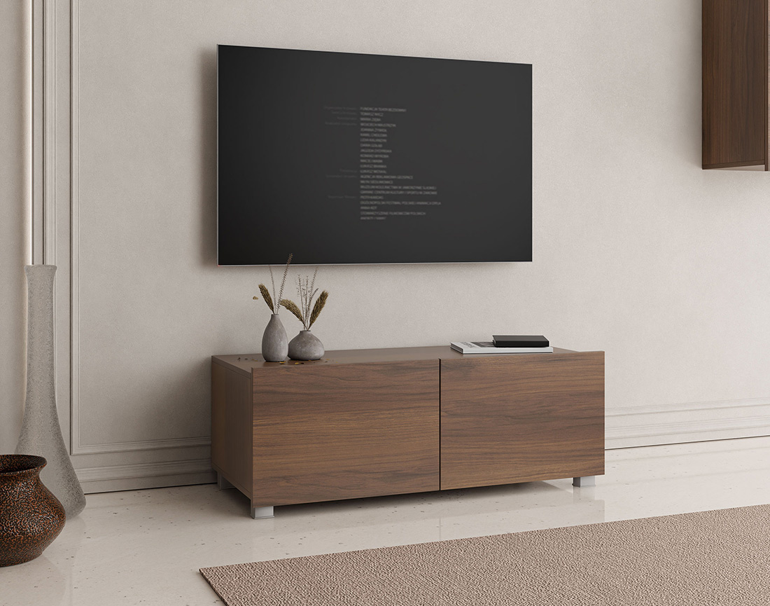Meuble tv modulable 100 cm 2 portes Alix