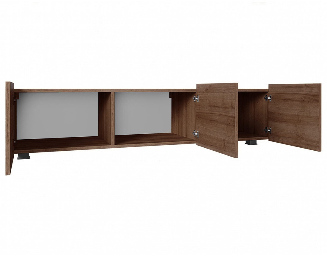 Meuble tv modulable 150 cm 3 portes Alix