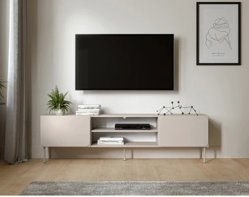 Meuble tv Elvis 200 cm 2 portes et 2 niches