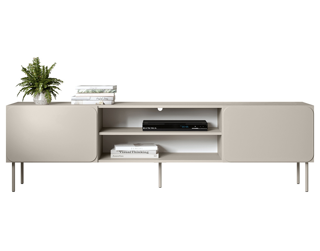 Meuble tv Elvis 200 cm 2 portes et 2 niches