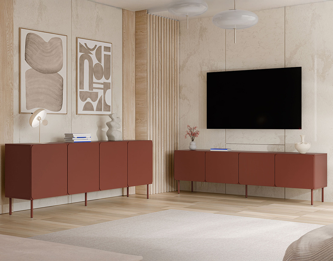 Meuble tv Elvis 200 cm 4 portes