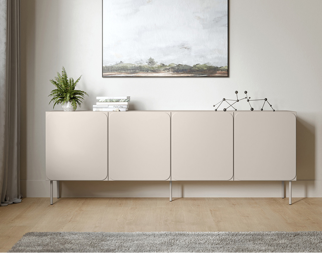 Buffet bas Elvis 200 cm 4 portes