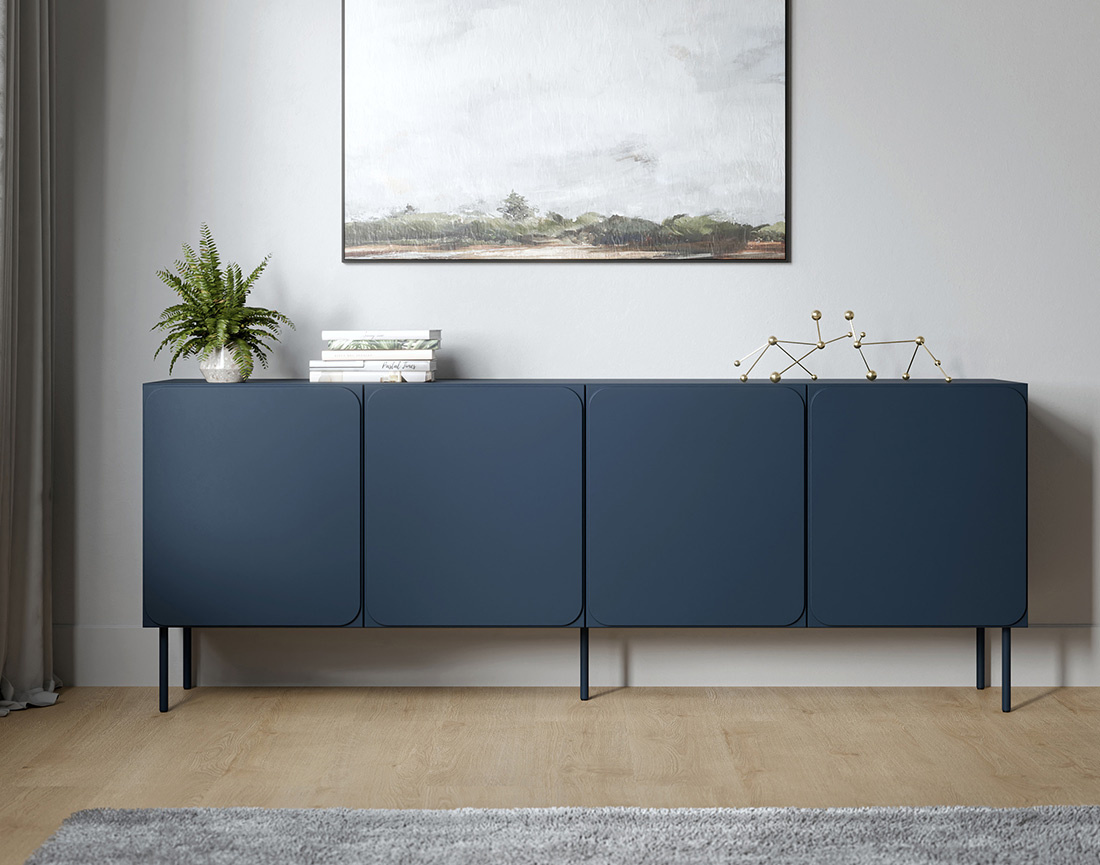 Buffet bas Elvis 200 cm 4 portes