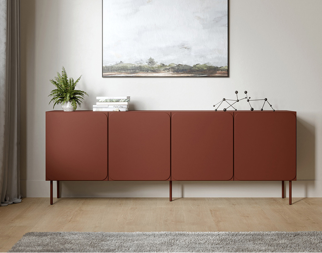 Buffet bas Elvis 200 cm 4 portes