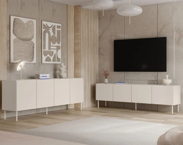 Buffet bas Elvis 200 cm 4 portes