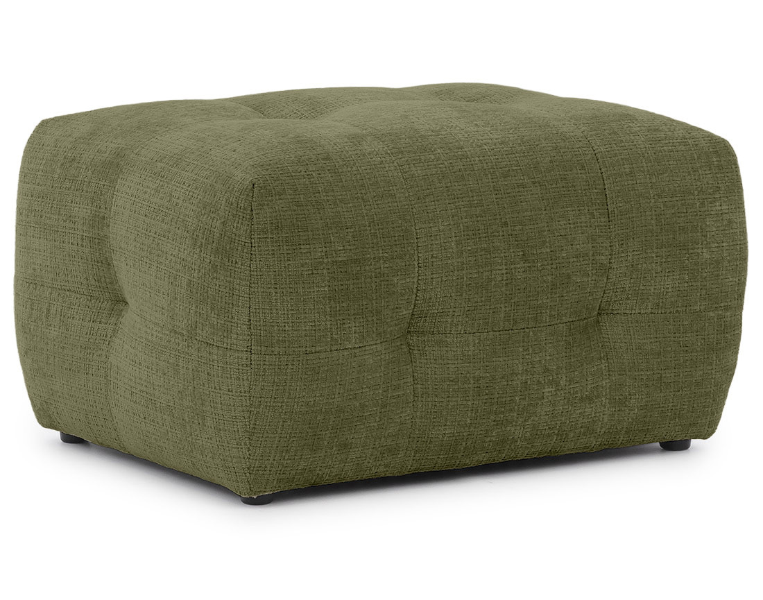 Pouf en velours texturé Diane