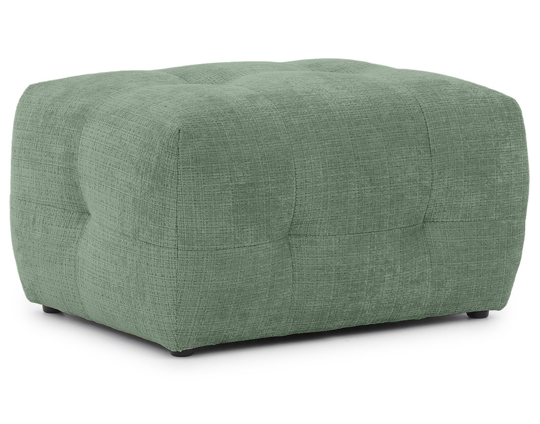 Pouf en velours texturé Diane
