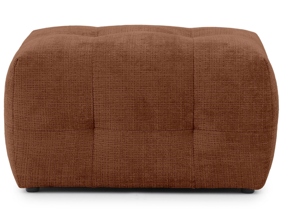 Pouf en velours texturé Diane