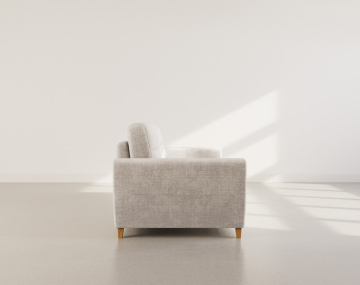 Canapé THIBAULT 3 places convertible express couchage quotidien 140 cm matelas 18 cm velours texturé | Best Mobilier