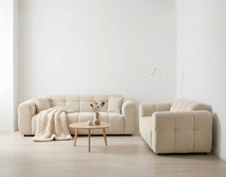 Ensemble de canapés droits...