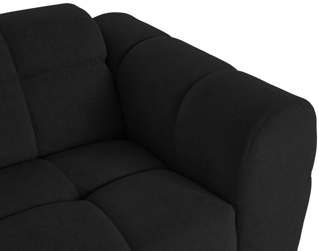 Ensemble de canapés droits Ray  2+3 places tissu texturé - Best Mobilier