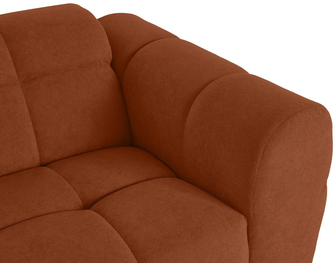 Ensemble de canapés droit Ray  2+3 places tissu texturé - Best Mobilier