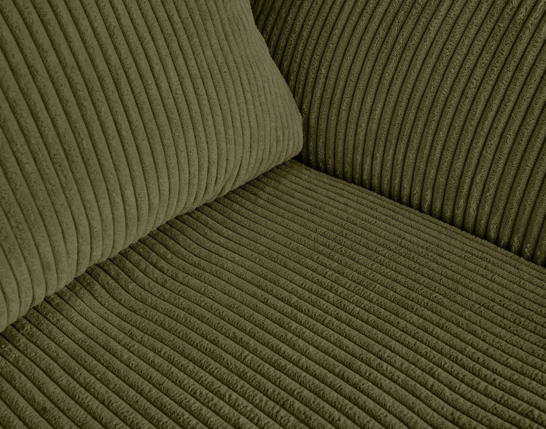 Ensemble de canapés droits Rune 2+3 places velours côtelé - Best Mobilier