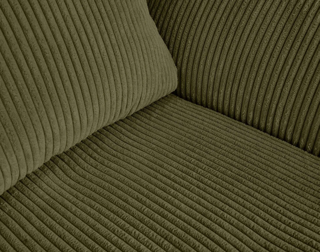 Ensemble de canapés droits Rune 2+3 places velours côtelé - Best Mobilier