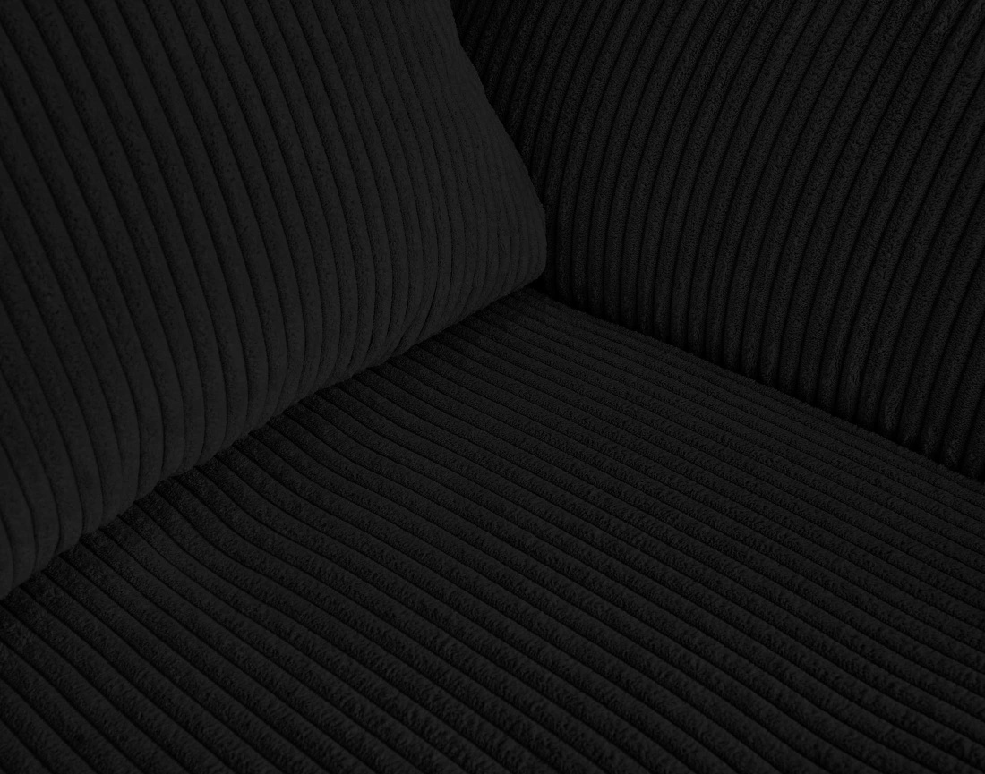 Ensemble de canapés droits Rune 2+3 places velours côtelé - Best Mobilier