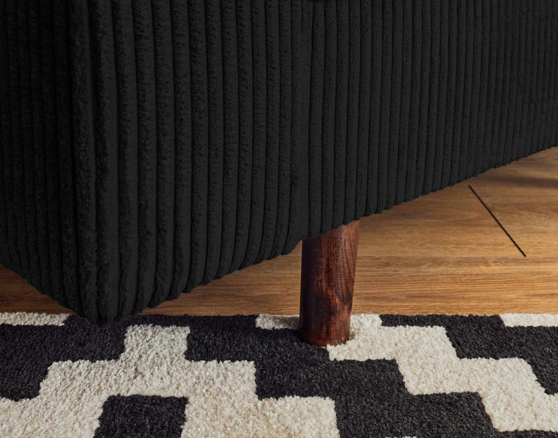 Ensemble de canapés droit Rune 2+3 places velours côtelé - Best Mobilier