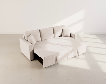Canapé droit 3 places convertible matière pet friendly Cyrus - Best Mobilier