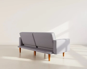 Banquette SUZANNE 2 places convertible clic-clac en tissu texturé | Best Mobilier