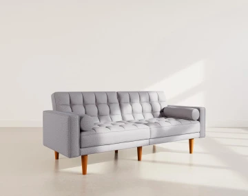 Banquette SUZANNE 2 places convertible clic-clac en tissu texturé | Best Mobilier