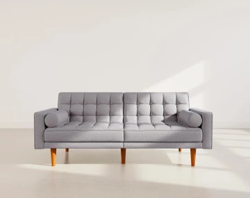 Banquette SUZANNE 2 places convertible clic-clac en tissu texturé | Best Mobilier