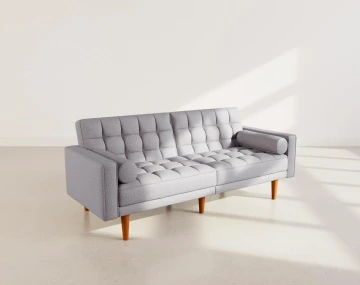 Banquette SUZANNE 2 places convertible clic-clac en tissu texturé | Best Mobilier