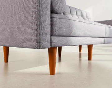 Banquette SUZANNE 2 places convertible clic-clac en tissu texturé | Best Mobilier