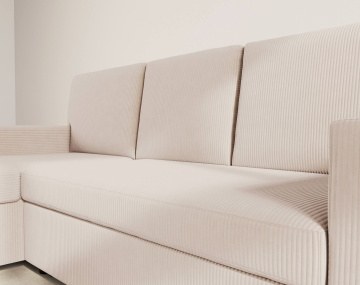 Canapé d'angle réversible 4 places convertible Meiya - Best Mobilier