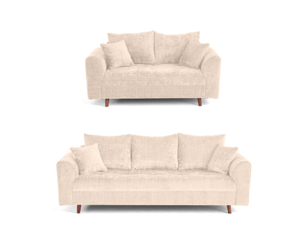 Ensemble de canapés droits...