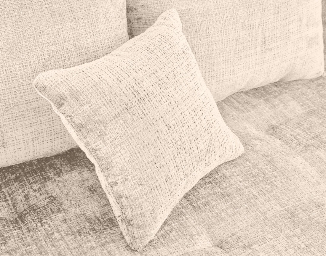 Ensemble de canapés droits Rune 2+3 places velours texturé - Best Mobilier