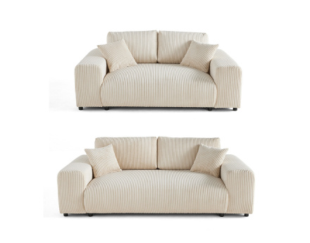 Ensemble de canapés droits...