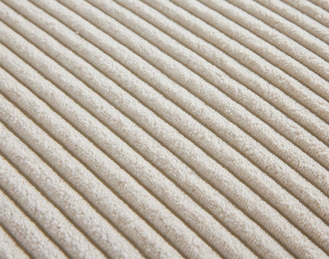 Ensemble de canapés droits Garance 2+3 places velours côtelé - Best Mobilier